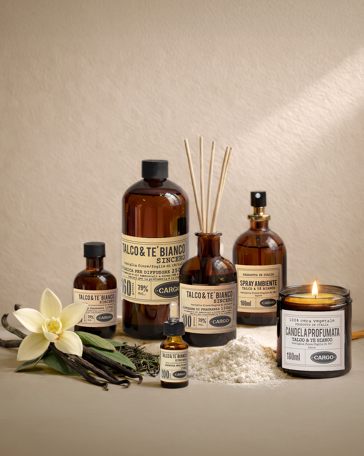 Talco e tè bianco - Candele - Profumazioni